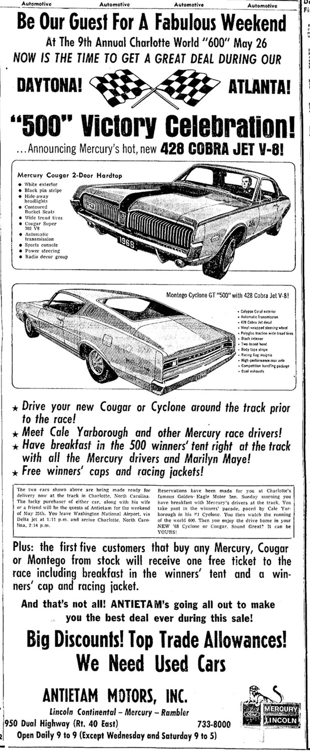 1968 Cougar 500 Ad