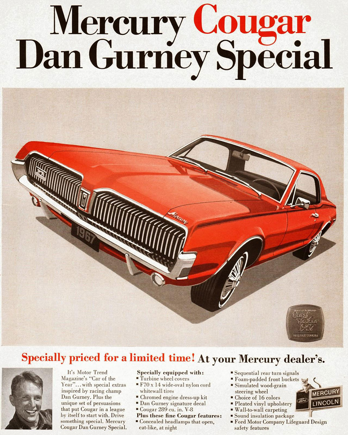 Dan Gurney Special Advertisement