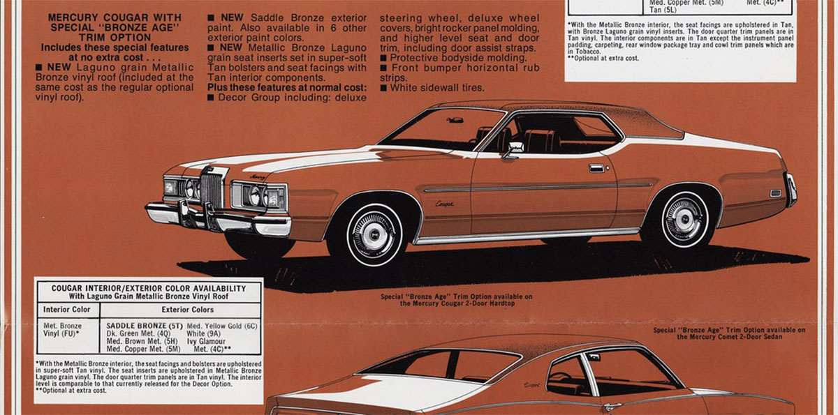 1973 Cougar Bronze Age Info