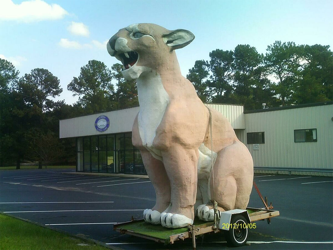 Zebulon Cougar Statue