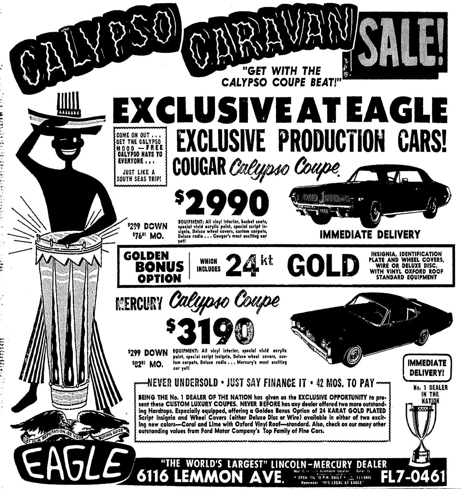 Calypso Coupe Ad