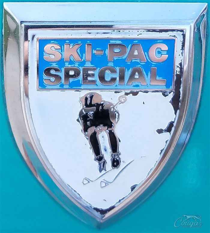 1969 Cougar Ski-Pac Special Badge