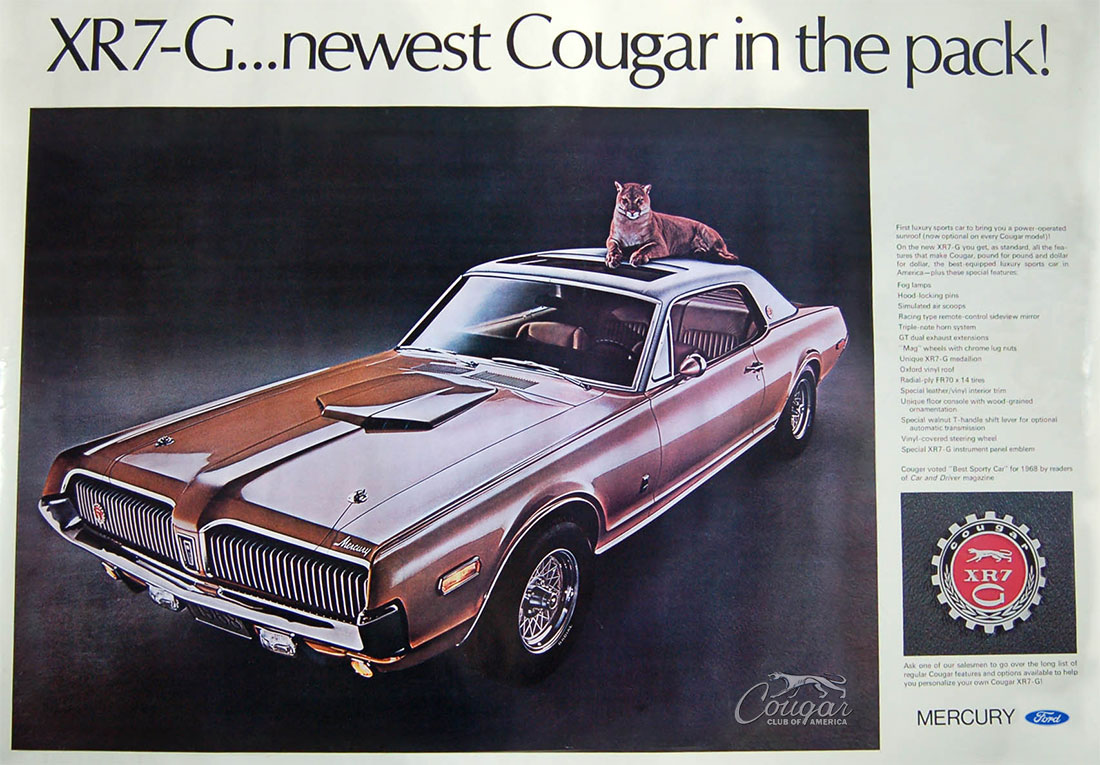1968 Mercury Cougar XR7-G Promo