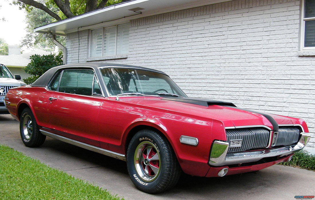 1968 Cardinal Red Mercury Cougar R-Code Option