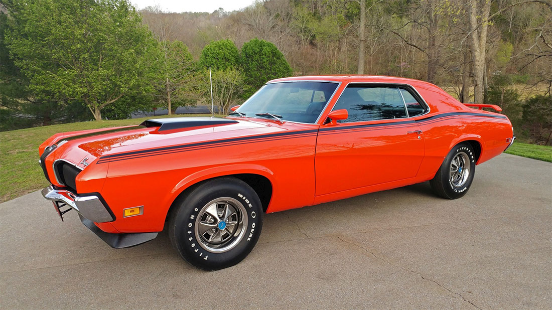 1970 Competition Orange Mercury Cougar Eliminator