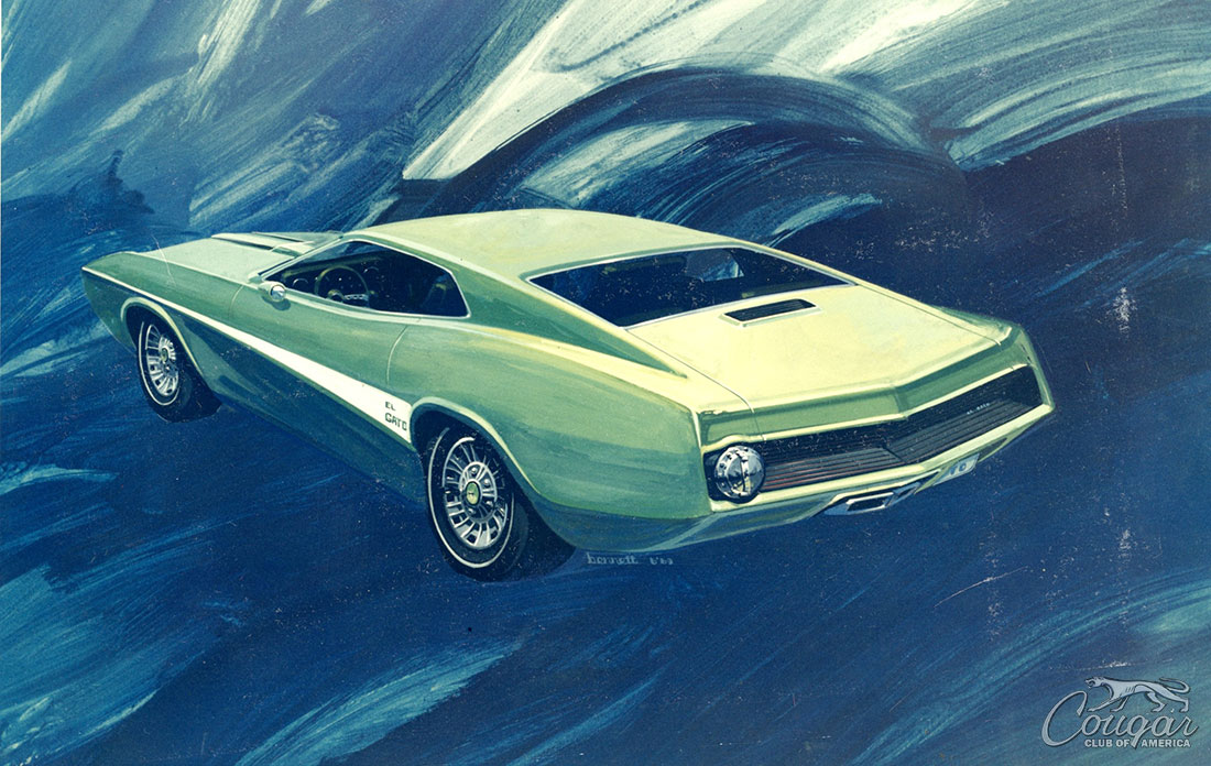 1970 Mercury Cougar El Gato Concept Drawing