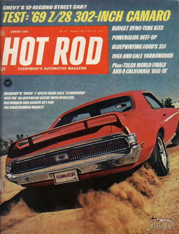 1969 Mercury Cougar Eliminator Prototype Hot Rod Mag Cover