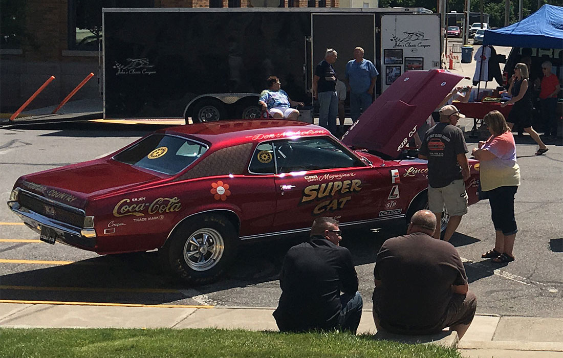 1969 Cougar, half restoration of an early 80s hacked up race car