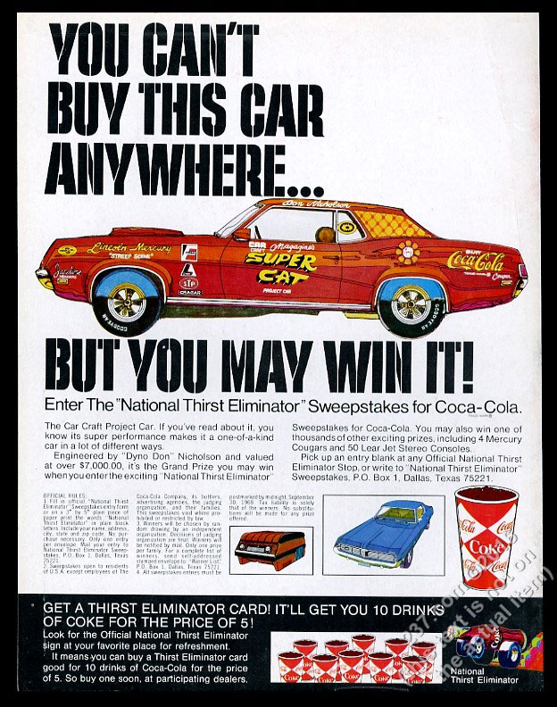 1969 Mercury Cougar "Super Cat" Ad
