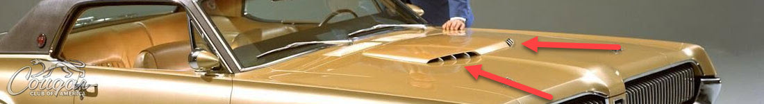 Mercury Cougar XR7-G Prototype Hood Scoop