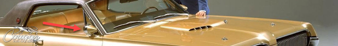 Mercury Cougar XR7-G Prototype Hood Racing Mirror