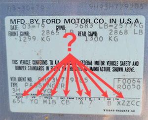 ford engine codes list