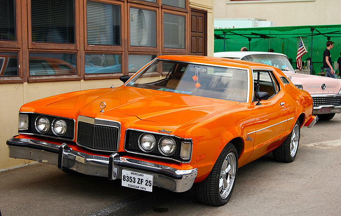 1974 Orange Mercury Cougar XR-7