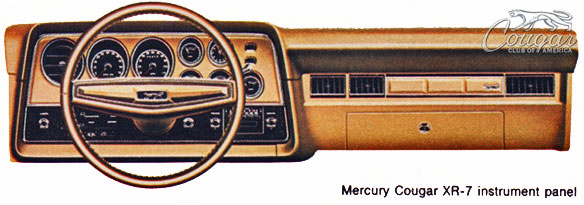 1974 Mercury Cougar XR-7 Instrument Panel