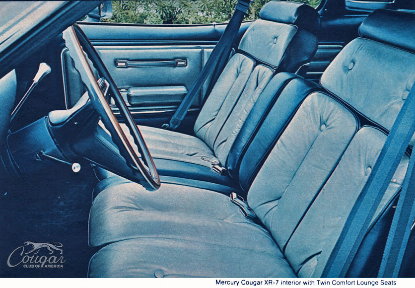 1974 Mercury Cougar XR-7 Blue Interior