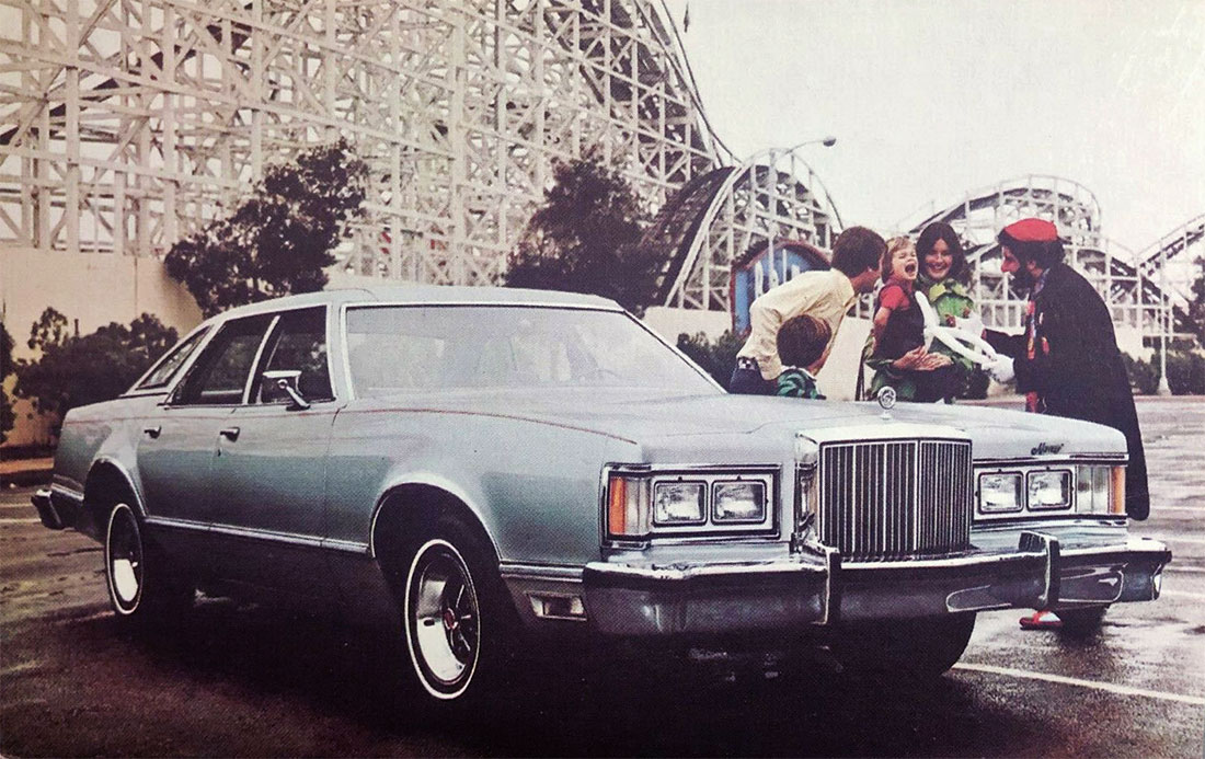 1977 Mercury Cougar Brougham 4-Door Postcard