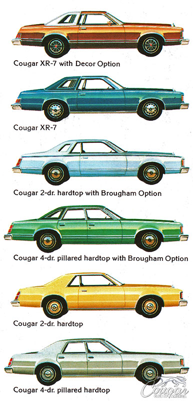1978 Mercury Cougar Choices