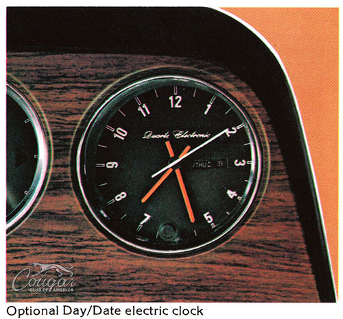 1979 Mercury Cougar Clock