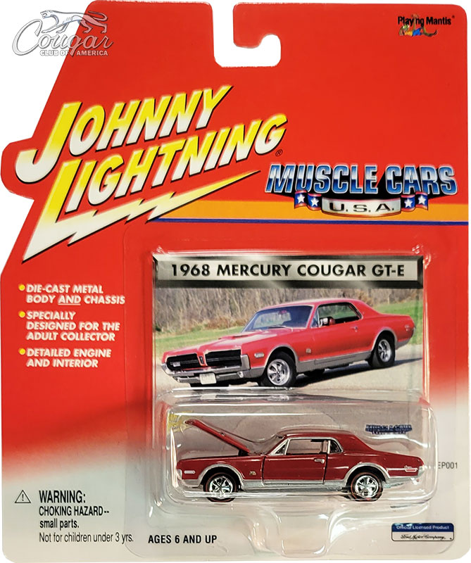 2001-Johnny-Lightning-69-Mercury-Cougar-GT-E-Muscle-Cars-USA-Cardinal-Red