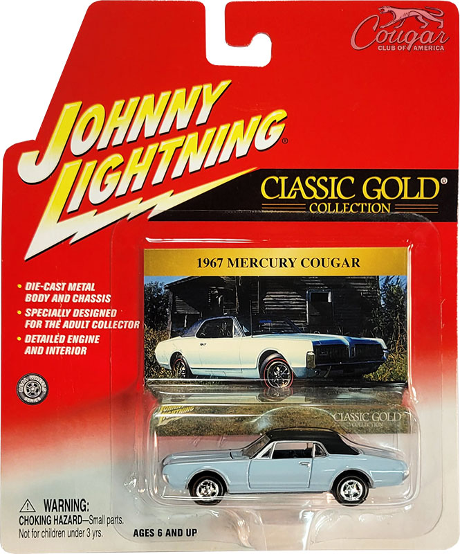 2002-Johnny-Lightning-1967-Mercury-Cougar-Classic-Gold-Collection-Pastel-Blue