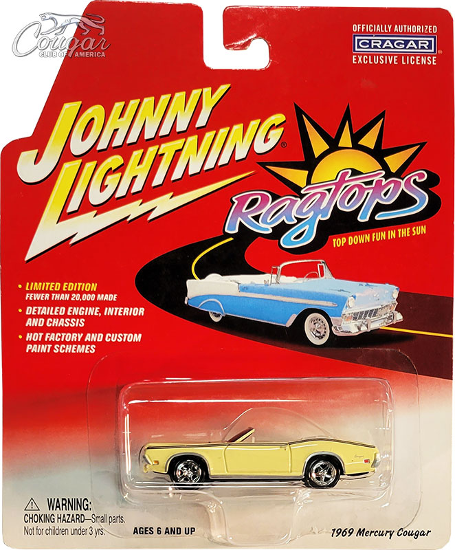 2003-Johnny-Lightning-1969-Mercury-Cougar-Ragtops-Yellow