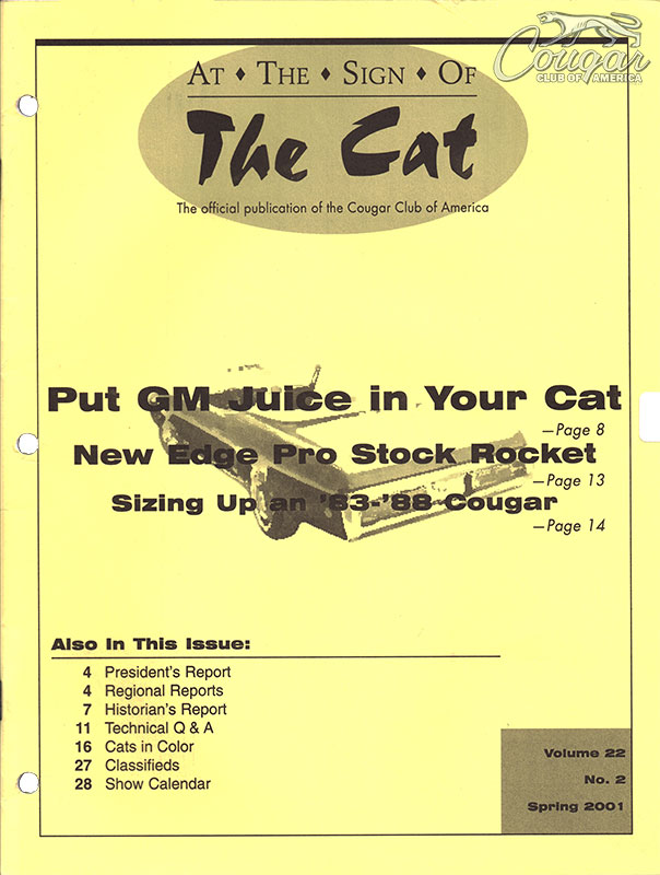 CCOA-At-the-Sign-of-the-Cat-Vol-22-Iss-2-Spring-2001