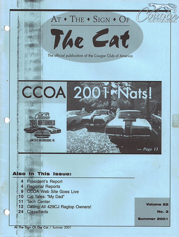 CCOA-At-the-Sign-of-the-Cat-Vol-22-Iss-3-Summer-2001