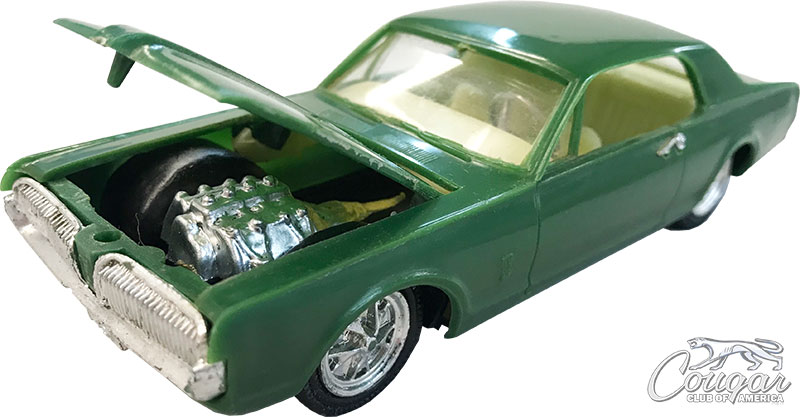 1960's-Zee-Toys-1967-Mercury-Cougar-Fristion-Toy-Dark-Green-1