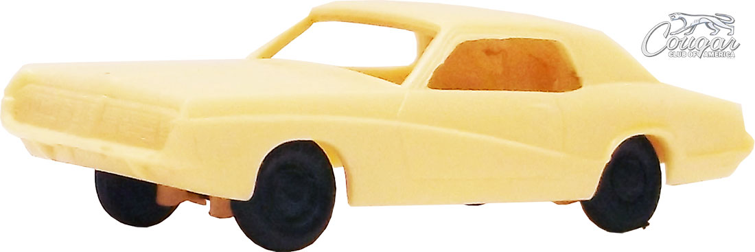 1969-JVZ-Co-1969-Mercury-Cougar-Plastic-Scale-Model-Yellow