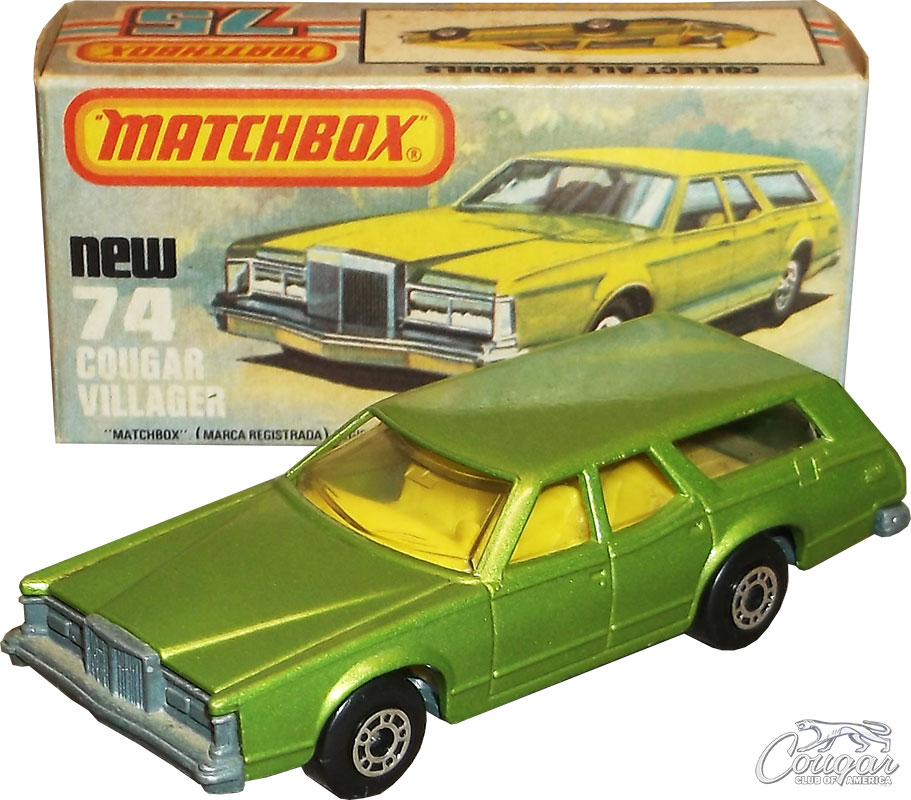 1978-Matchbox-1977-Mercury-Cougar-Villager-Matchbox-75-Lime-Green