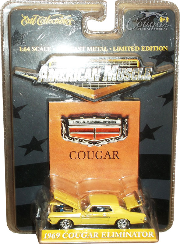 2001-Etrl-Collectibles-1969-Mercury-Cougar-Eliminator-American-Muscle-Competition-Yellow