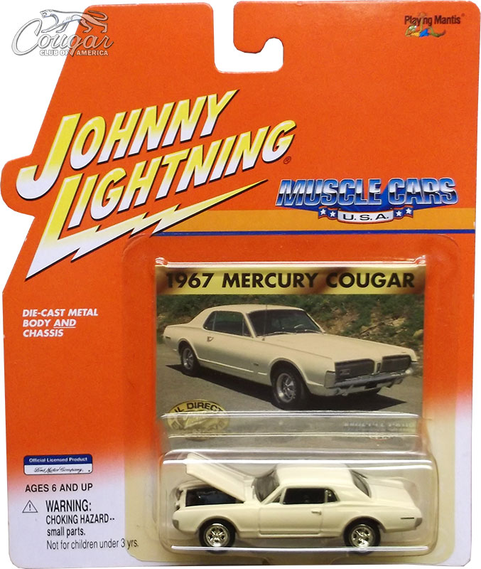 2001-Johnny-Lightning-1967-Mercury-Cougar-Muscle-Cars-USA-White