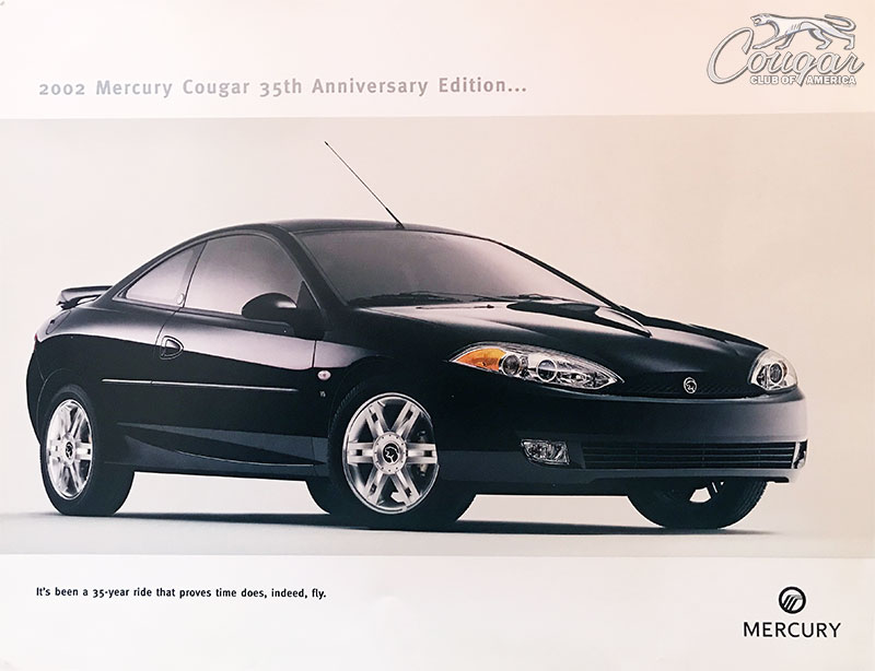 Special-Insert-2002-Mercury-Product-Data-Book-2002-Mercury-Cougar 35 Anniv Edition