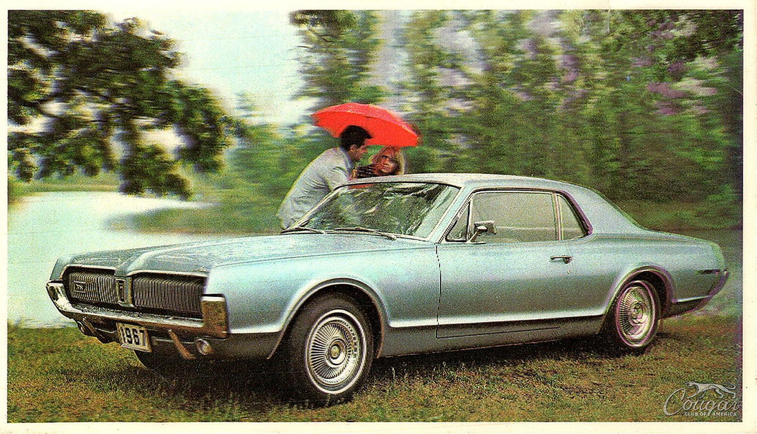 1966-3D-Prismatic-Postcard-1967-Mercury-Cougar-1