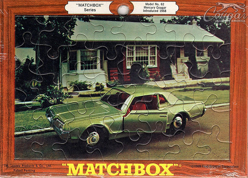 1969-Mercury-Cougar-Model-No-62-PMatchbox-Jigsaw-Puzzle-Fred-Bronner-Corp