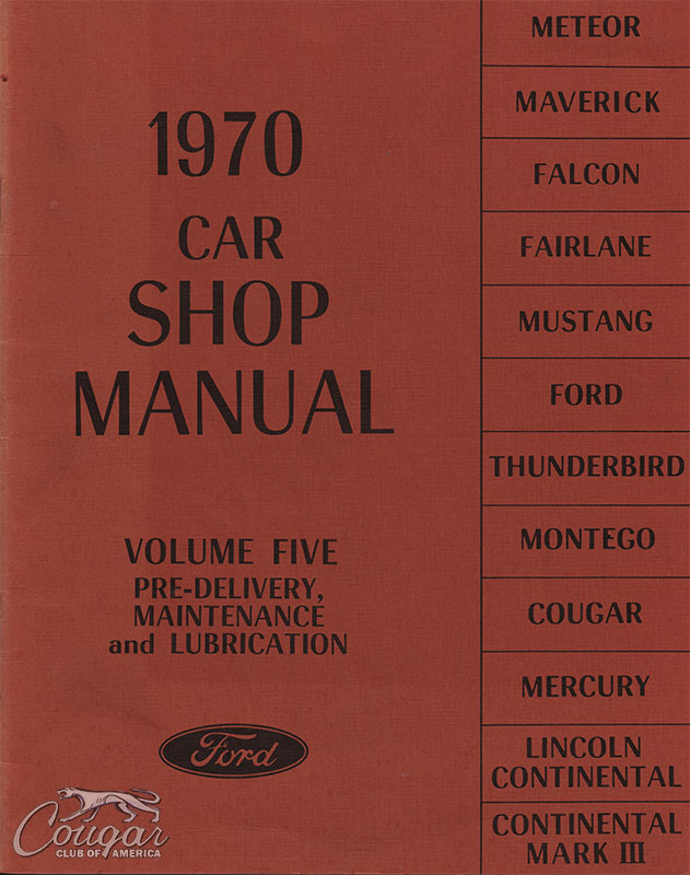 1970-Car-Shop-Manual-Volume-5-Pre-Delivery-Maintenance-Lubrication-1969-Ford-Motor-Company