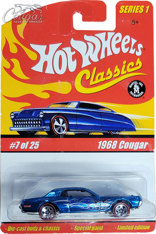 1968 Cougar Chrome Color 2004 Hot Wheels Classic Series 1 1/64 scale diecast car Special Paint 