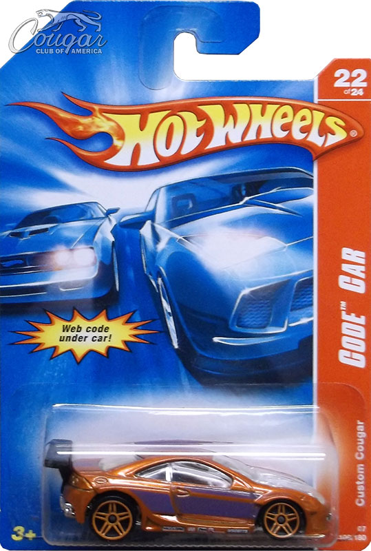 2007-Hot-Wheels-Custom-Cougar-Code-Car-Burnt-Orange