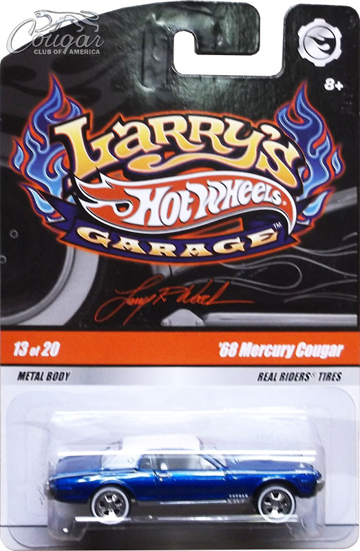 2010-Hot-Wheels-68-Mercury-Cougar-Larry's-Garage-Blue