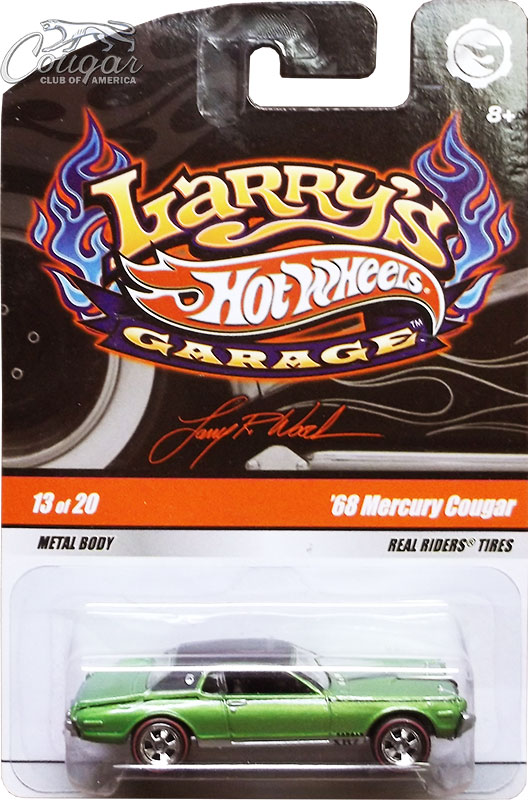 2010-Hot-Wheels-68-Mercury-Cougar-Larry's-Garage-Green
