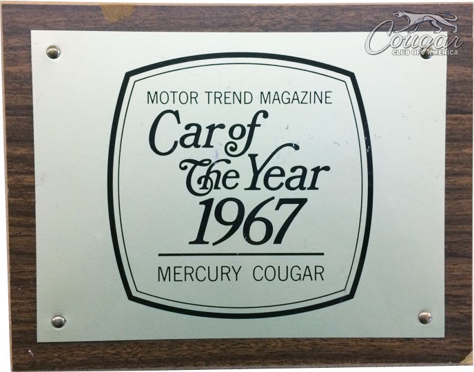 Motor-Trend-Magazine-Car-of-the-Year-1967-Mercury-Cougar-Plaque