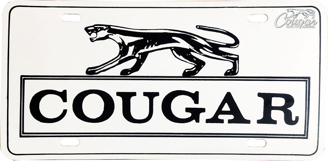 Cougar-Running-Cat-Vinyl-License-Plate